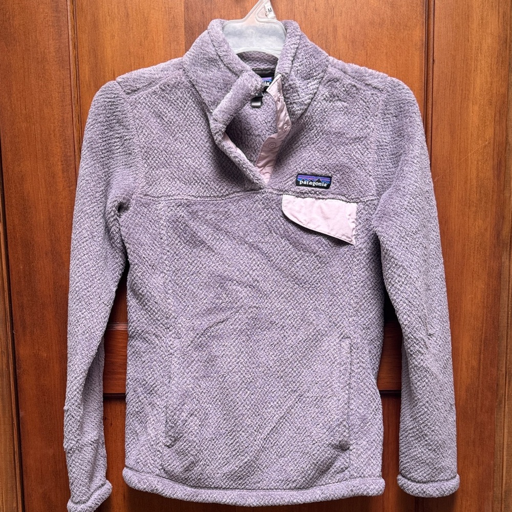 Patagonia Lavender Re-tool Snap T Fleece Pullover